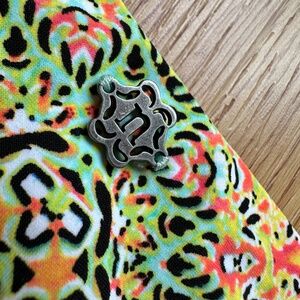$68 Nanette Lepore Paso Robles Charmer Bikini Bottoms Large NL5GT93